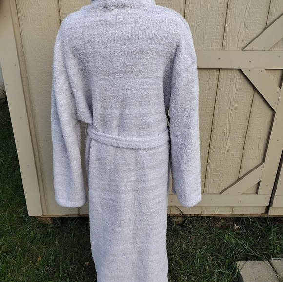 BAREFOOT DREAMS Robe CozyChic Heathered Stone Sz 3 Unisex Style B509 SOFT FLUFFY - Picture 4 of 7